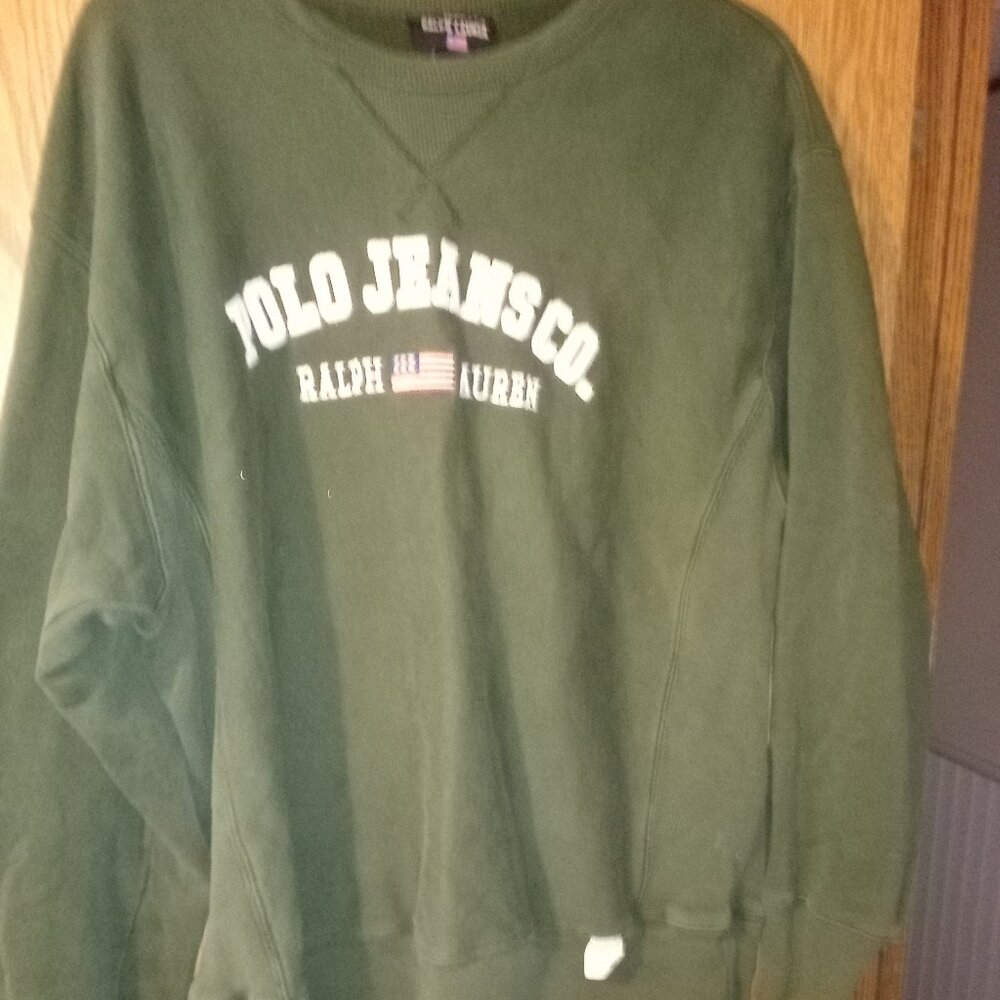 RALPH LAUREN POLO JEANS CO. SWEATSHIRT Sz LARGE MENS EUC